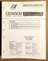 Sansui CD-X501i X501 i CD Player Service Manual *Original*