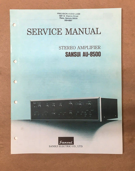 Sansui AU-8500 Amplifier Service Manual *Original*