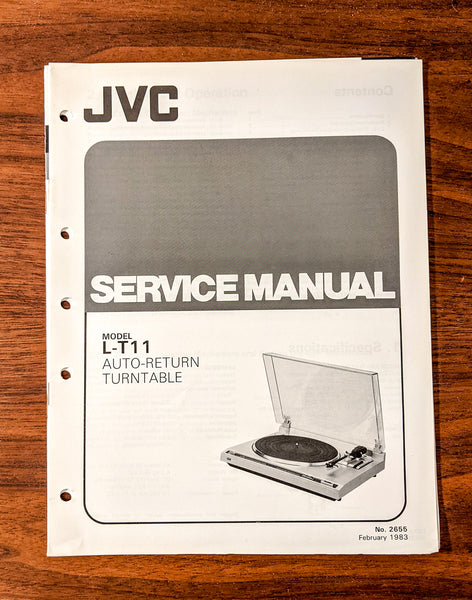 JVC L-T11 Record Player / Turntable Service Manual *Original*