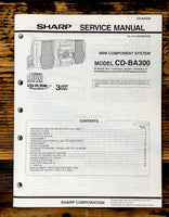 Sharp CD-BA3100 Stereo Service Manual *Original*