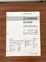 Fisher CA-9325 Amplifier Service Manual *Original*