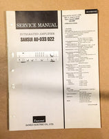 Sansui AU-D33 AU-D22 Amplifier  Service Manual *Original*