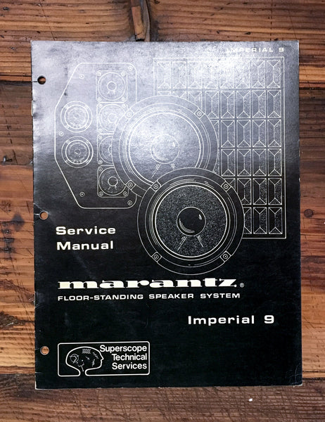 Marantz Imperial 9 Speaker  Service Manual *Original*