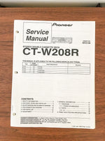 Pioneer CT-W208R Cassette Service Manual *Original*