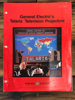 General Electric Talaria Projectors  4 pg Foldout Dealer Brochure *Orig*