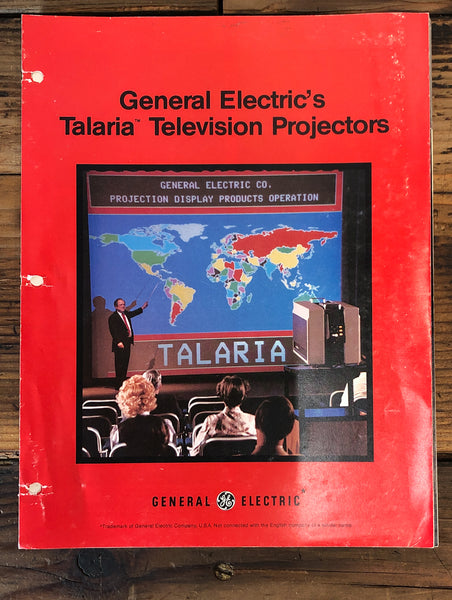 General Electric Talaria Projectors  4 pg Foldout Dealer Brochure *Orig*