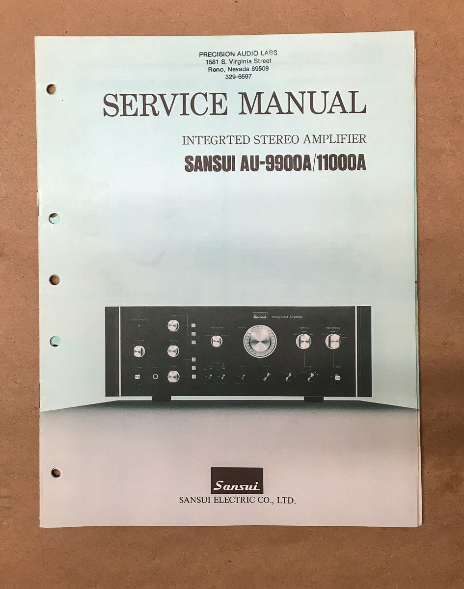 Sansui AU-9900A AU-11000A Amplifier Service Manual *Original*