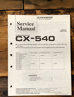 Pioneer CX-540 CD Mechanism  Service Manual *Original*