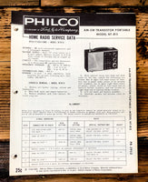 Philco Ford NT-815 NT815 Radio Service Manual *Original*