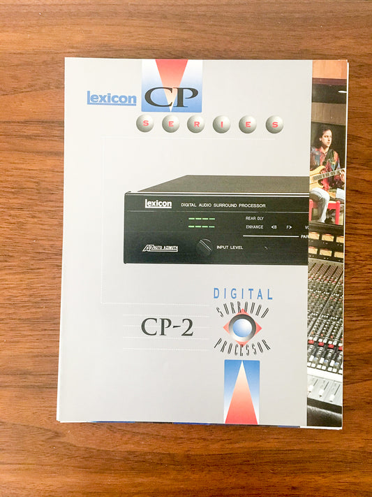 Lexicon CP-2 Processor 2 pg Fold Out Dealer Brochure *Original*