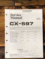 Pioneer CX-597 CD Mechanism  Service Manual *Original*