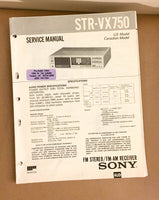 Sony STR-VX750 Receiver  Service Manual *Original*