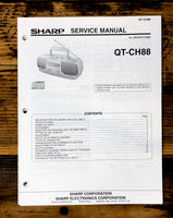 Sharp QT-CH88 Radio Service Manual *Original*