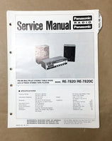 Panasonic RE-7820 RE-7820C Radio / Stereo Service Manual *Original*