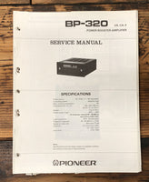 Pioneer BP-320 Amplifier  Service Manual *Original* #2