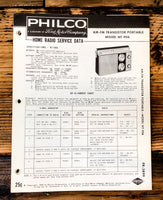 Philco Ford NT-906 NT906 Radio Service Manual *Original*