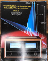 Mcintosh MC-7270 Amplifier  Dealer Sales Brochure *Original*