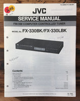 JVC FX-330 BK LBK Tuner Service Manual *Original*