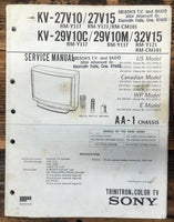 Sony KV-27V10 -27V15 -29V10C -29V10M -32V15 TV  Service Manual *Original*