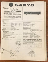 Sanyo DC-90 Stereo Service Manual *Original*