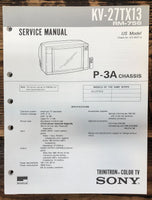 Sony KV-27TX13 TV  Service Manual *Original*