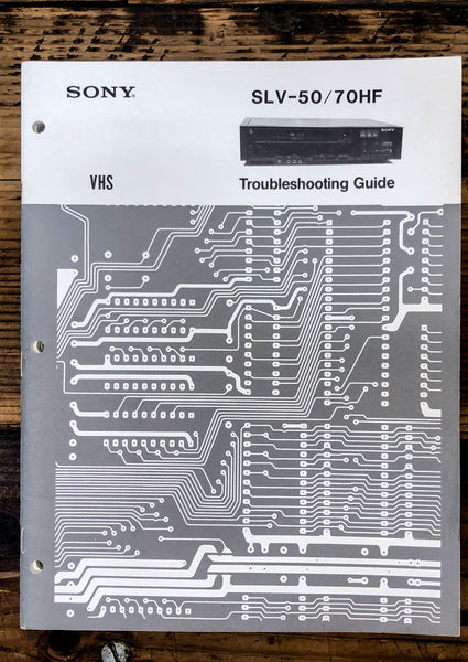 Sony SLV-50 SLV-70HF VCR / Video Cassette  Troubleshooting Manual *Original*