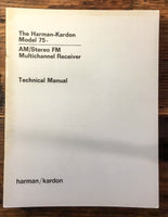 Harman Kardon HK Model 75+ 75 Plus  Service Manual *Original*