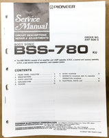 Pioneer BSS-780 Bodysonic Service Manual *Original*