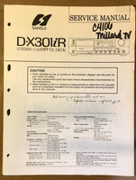 Sansui D-X301ir 301 IR Cassette / Tape Player Service Manual *Original* #1