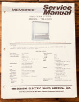 Memorex / Mitsubishi TM-4500 TV  Service Manual *Original*