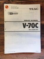 Teac V-70C Cassette Service Manual *Original*