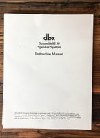 DBX Soundfield 50 Speaker Owners / Instruction Manual *Original*