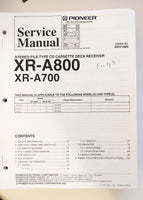 Pioneer XR-A800 XR-A700 Stereo System Service Manual *Original*