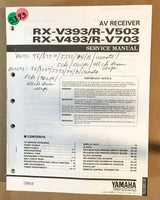 Yamaha RX-V393 RX-V493 R-V503 R-V703 Receiver  Service Manual *Original*