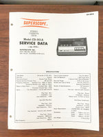 Superscope / Marantz CD-301A CD-301 A Cassette Player Service Manual *Original*