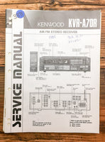 Kenwood KVR-A70R Receiver  Service Manual *Original*