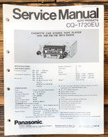 Panasonic CQ-1720EU Car Stereo  Service Manual *Original*