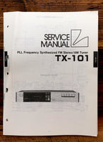 Luxman TX-101 Tuner  Service Manual *Original*