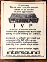 Intersound IVP Control Center 3 pg Foldout Dealer Brochure *Orig*