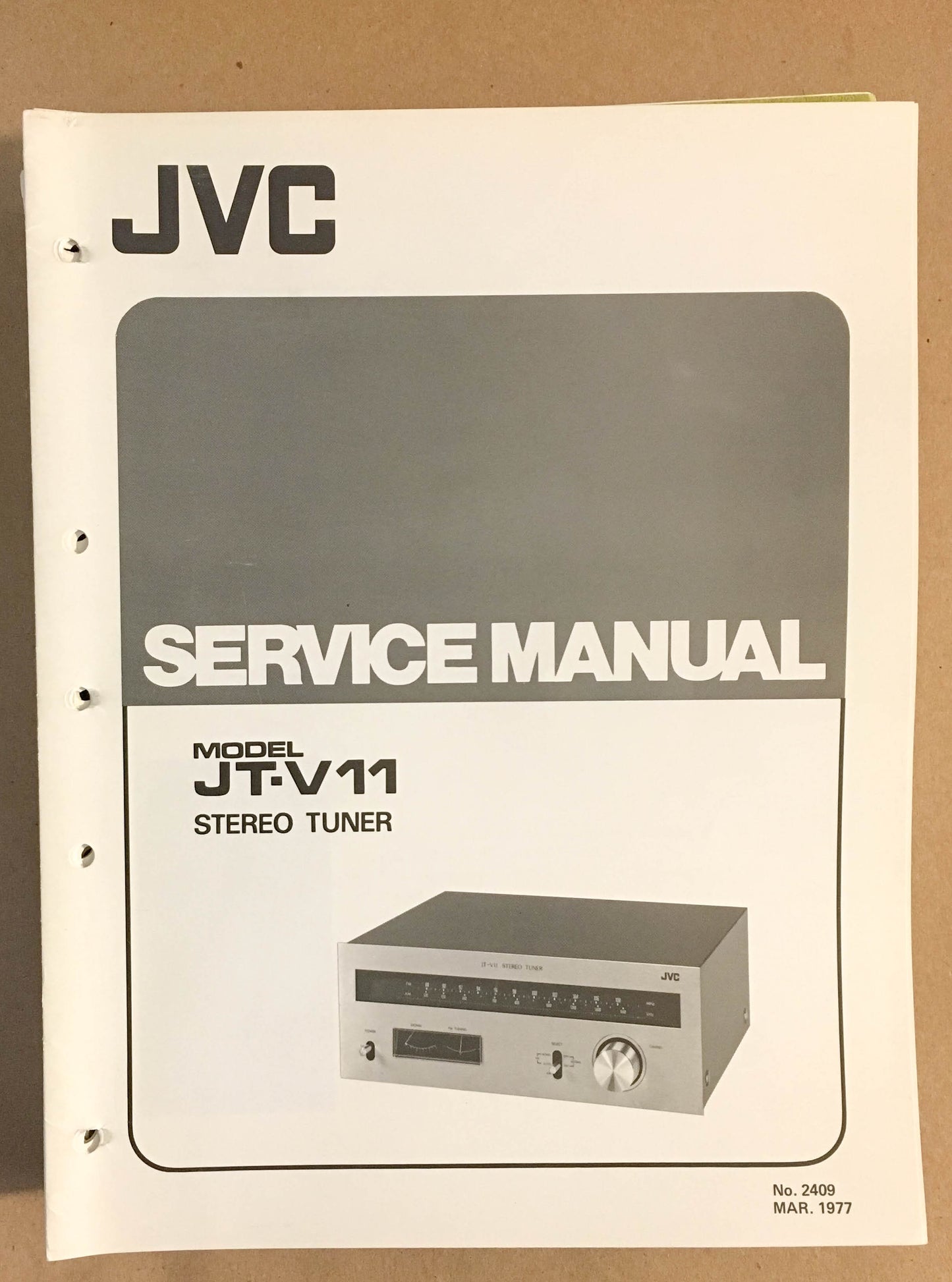 JVC JT-V11 Tuner  Service Manual *Original*