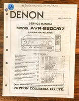 Denon AVR-2800 AVR-97   Service Manual *Original*