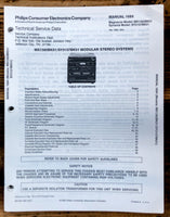 Magnavox / Sylvania MX1385 SY3157 Stereo  Service Manual *Original*