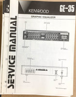 Kenwood GE-35 Equalizer  Service Manual *Original*