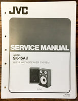 JVC SK-15A II Speaker Service Manual *Original*