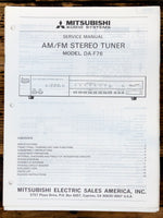 Mitsubishi DA-F76 Tuner Service Manual *Original* #1