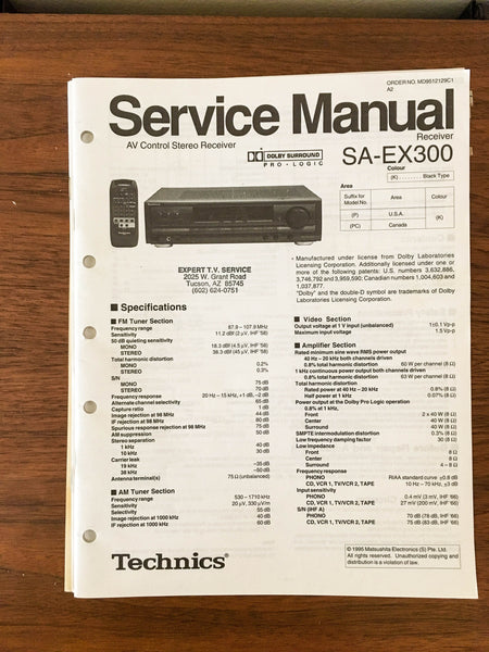 Technics SA-EX300 Receiver Service Manual *Original*