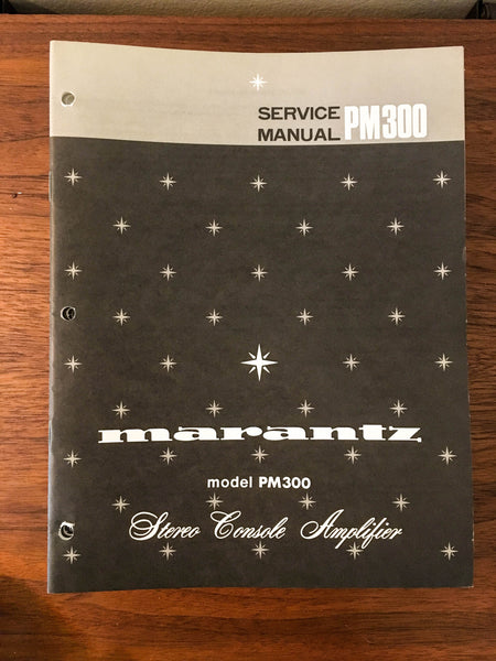 Marantz PM300 PM-300 Amplifier Service Manual *Original*