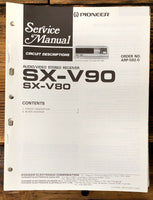 Pioneer SX-V80 SX-V90 Receiver  Service Manual *Original*