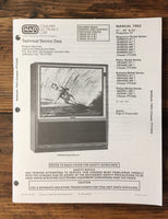 Magnavox Sylvania  Projection TV RH8520 - RH8590 TV Service Manual *Original*