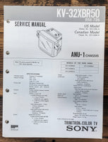 Sony KV-32XBR50 TV  Service Manual *Original*